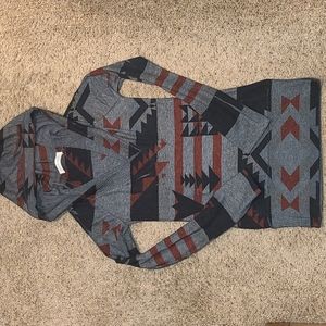 Enti Glamour Aztec Hooded Sweater
